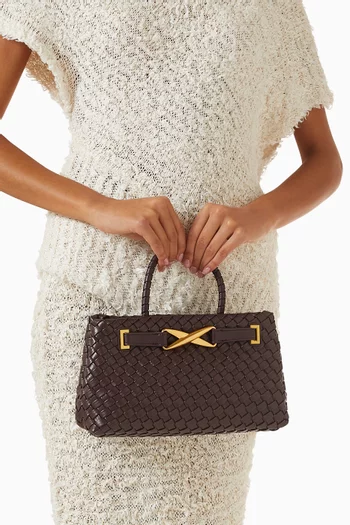 Elora Tote Bag in Woven Vegan Leather