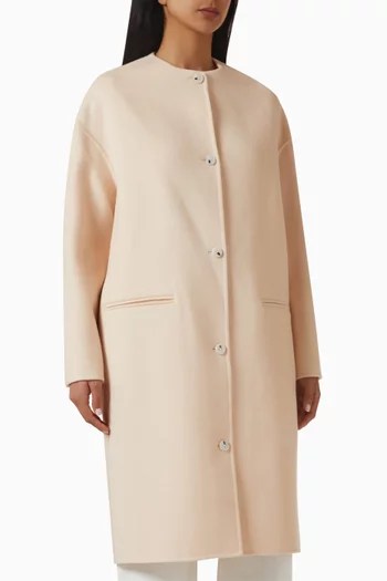 Kerry Drap Oval Coat in Wool & Cashmere