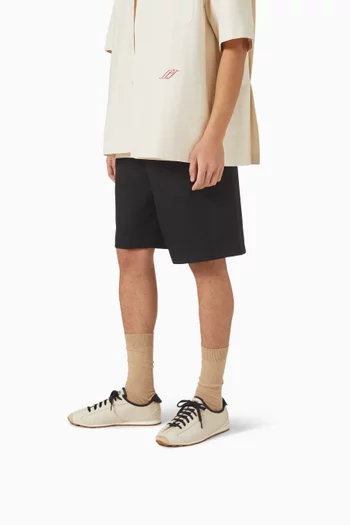 Les Tennis Sneakers in Cotton & Leather