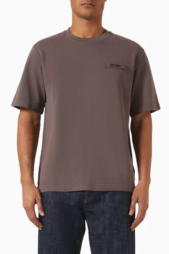 Grosgrain Logo T-shirt in Organic Cotton