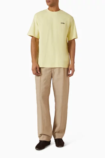 Grosgrain Logo T-shirt in Organic Cotton