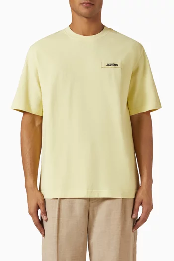 Grosgrain Logo T-shirt in Organic Cotton