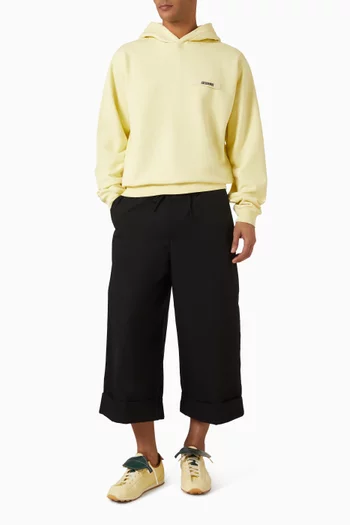 Grosgrain Logo Hoodie in Organic Cotton