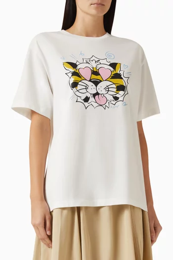 Wild Tiger Loose-fit T-shirt in Cotton