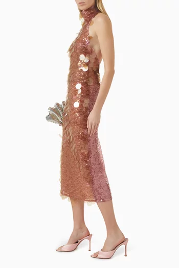 Dia Sequin-embellished Midi Skirt