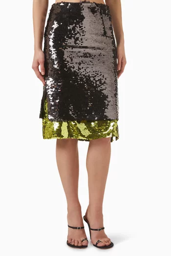 Nyla Sequin-embellished Skirt