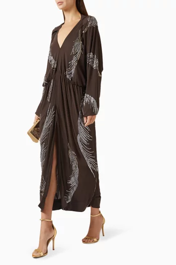 Silas Midi Dress in Georgette