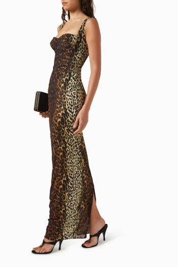 Cupper Column Dress in Mesh