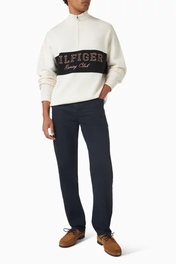 Straight Denton Pants in Denim