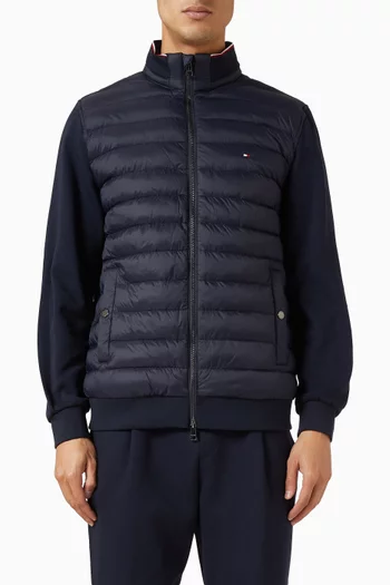 Quilted Zip Sweater