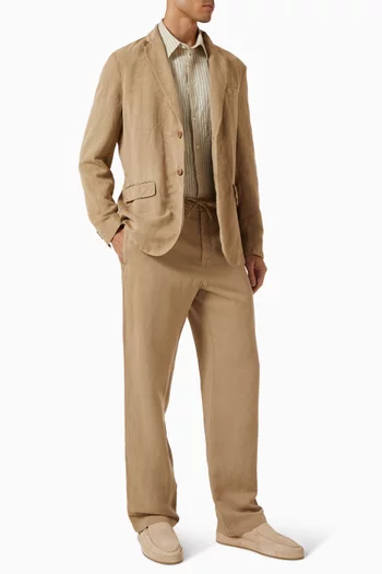 Drawstring Pants in Linen