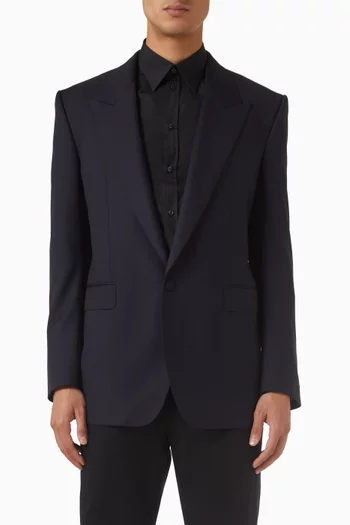 Single-breasted Jacket in Wool