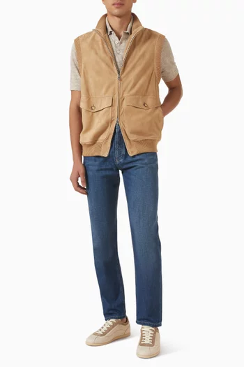 Thermore® Padding Vest in Suede