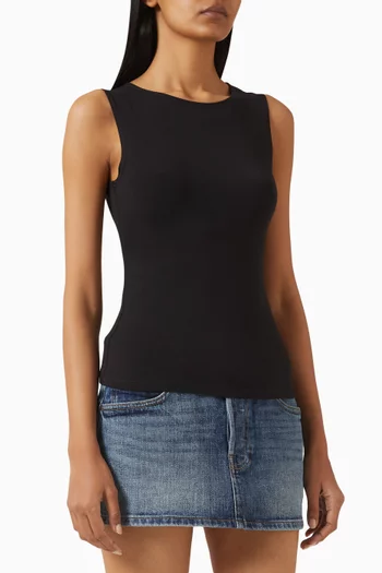 South Beverly Boatneck Tank Top