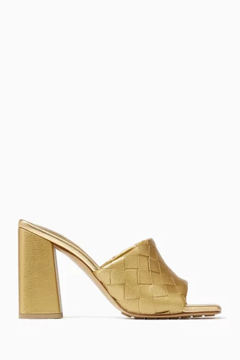 Parco 95 Mule Sandals in Metallic Leather