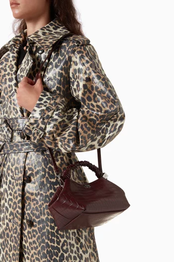 Small Bou Bag in Recycled Croc-embossed Leather