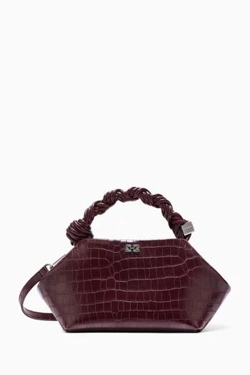 Small Bou Bag in Recycled Croc-embossed Leather