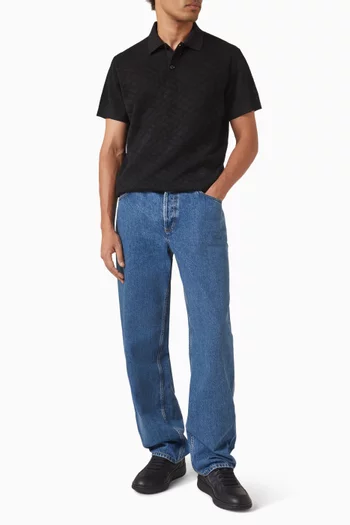 Check Polo Shirt in Wool