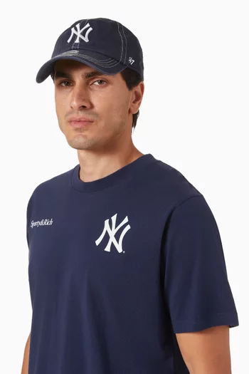 Yankees Serif Hat in Cotton-twill