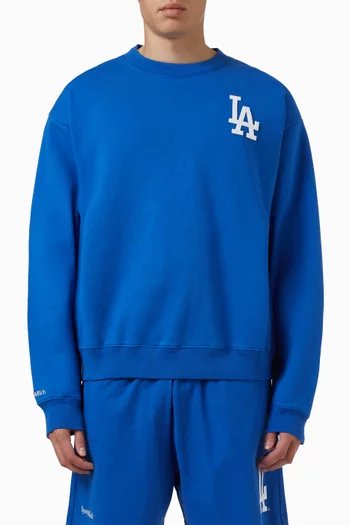 LA Serif Crewneck Sweatshirt in Cotton