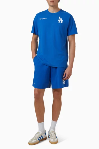 Dodgers Serif Gym Shorts in Cotton