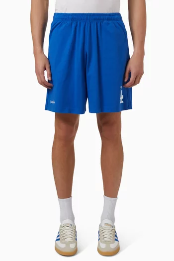 Dodgers Serif Gym Shorts in Cotton
