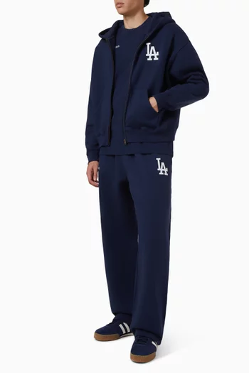 LA Serif Zip Hoodie in Cotton