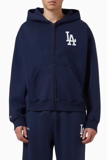 LA Serif Zip Hoodie in Cotton