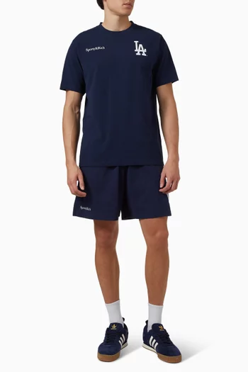 Dodgers Serif Gym Shorts in Cotton