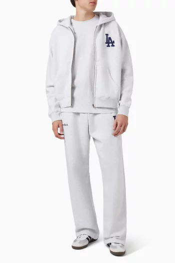 LA Serif Zip Hoodie in Cotton