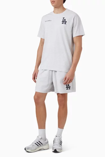 Dodgers Serif Gym Shorts in Cotton