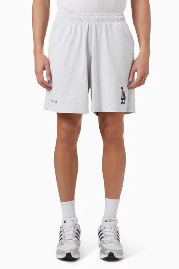Dodgers Serif Gym Shorts in Cotton