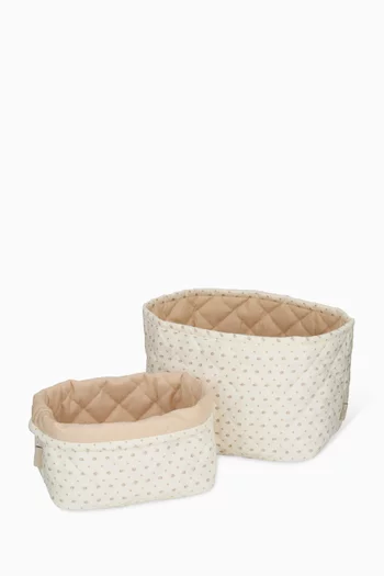 Quilted Storage Basket Set