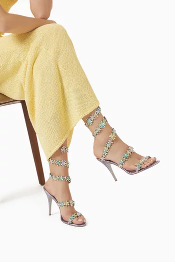 Eden Cleo 105 Sandals in Metallic Leather