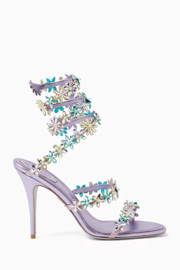 Eden Cleo 105 Sandals in Metallic Leather