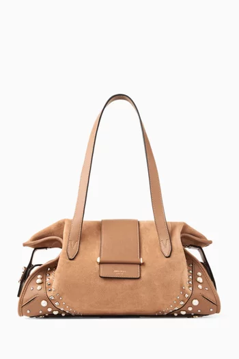 Medium Bar Holdall bag in Suede