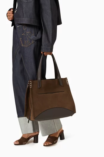 Loafer Cabas Bag in Suede
