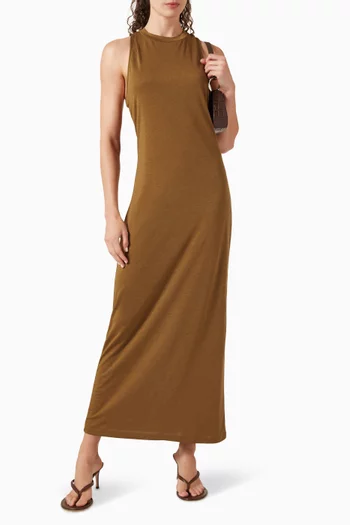 Danae Gathered-back Dress