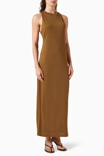 Danae Gathered-back Dress