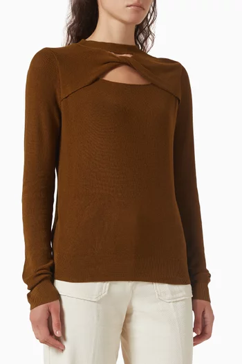 Aurino Knit Sweater in Cotton