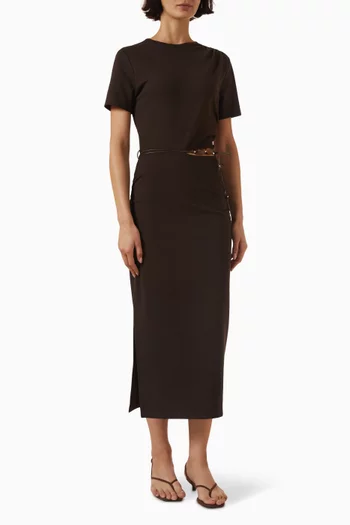 Vertigo Cut-out Dress in Viscose Blend