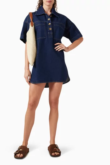 Nimaya Polo Dress in Denim