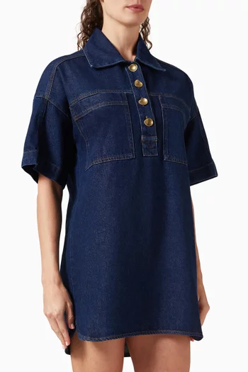 Nimaya Polo Dress in Denim