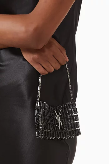 Micro Evening Bag in Embroidered Crystals