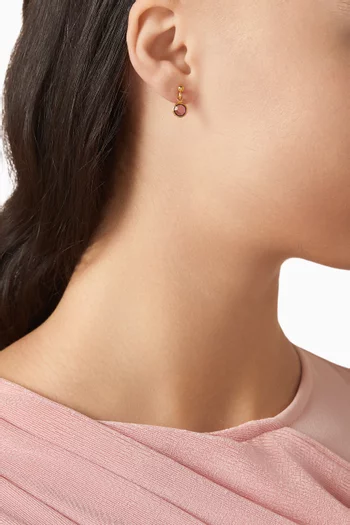 أقراط متدلية مرصعة بزبرجد فينتج من الثمانينيات