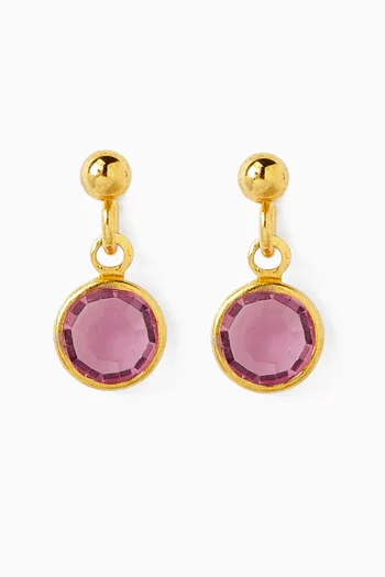 أقراط متدلية مرصعة بزبرجد فينتج من الثمانينيات