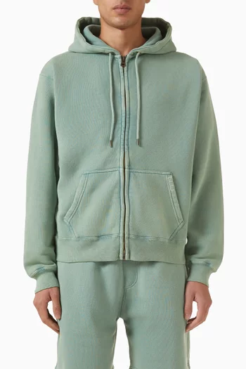 Front Zip Hoodie in Cotton