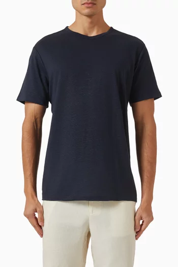 Crew Neck T-shirt in Linen