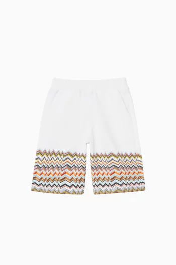 Zigzag Print Sweatshorts