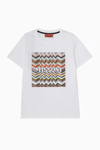 Logo Print T-shirt in Cotton